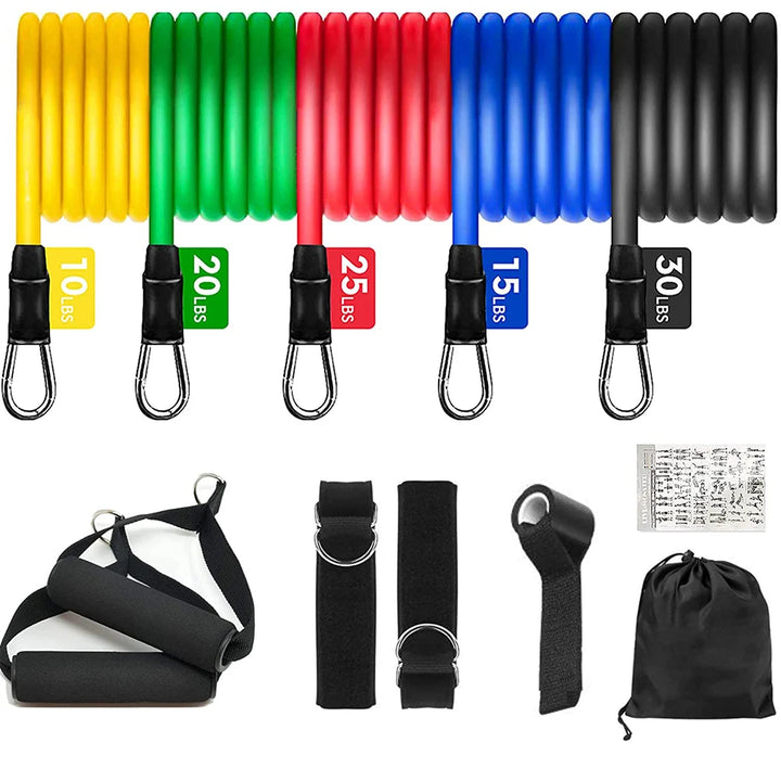 11Pcs Resistance Bands Set – Home Gym Expander