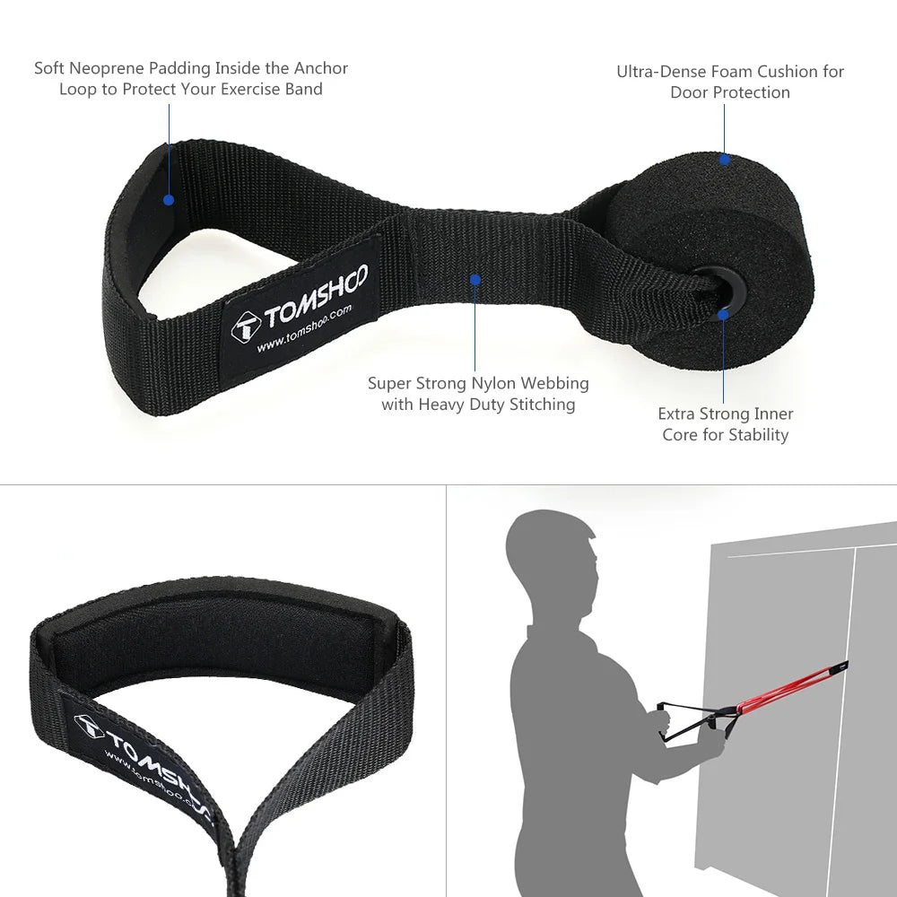 5PCS Pull-Up Assist & Resistance Bands Set