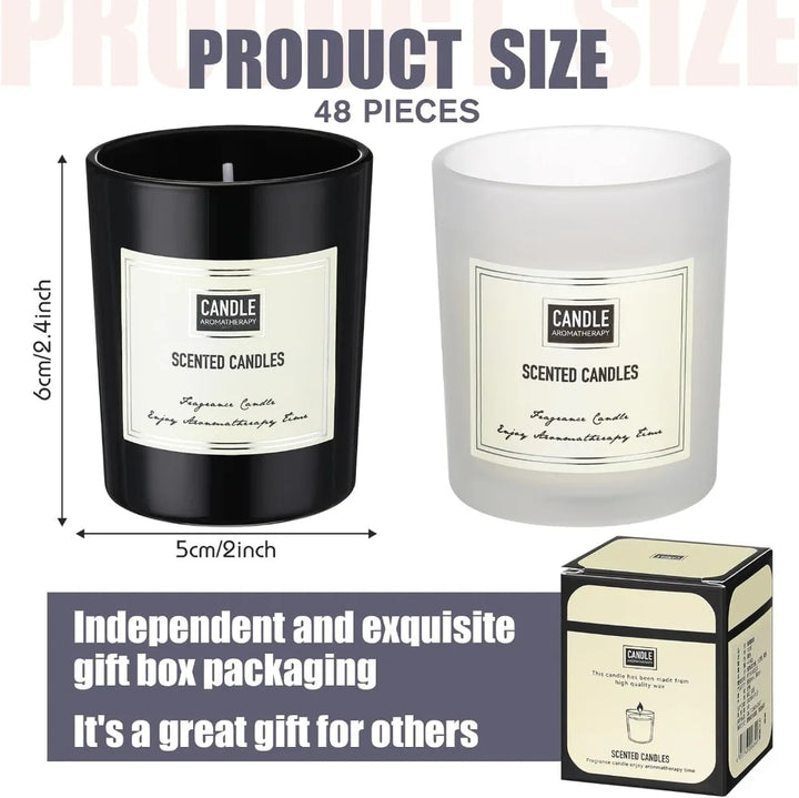 48-Piece Scented Soy Candle Gift Set