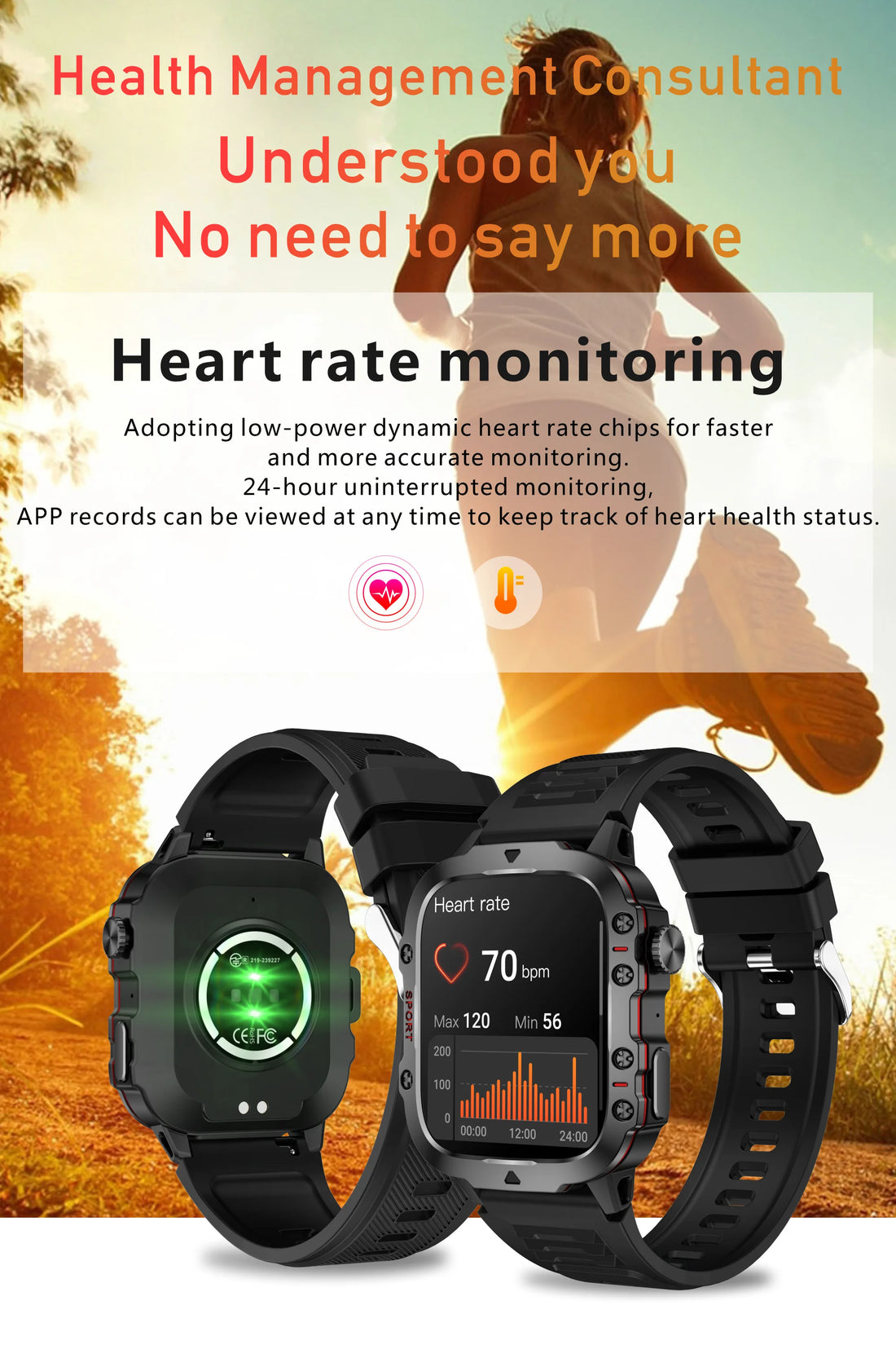 Military Smart Watch for Men: