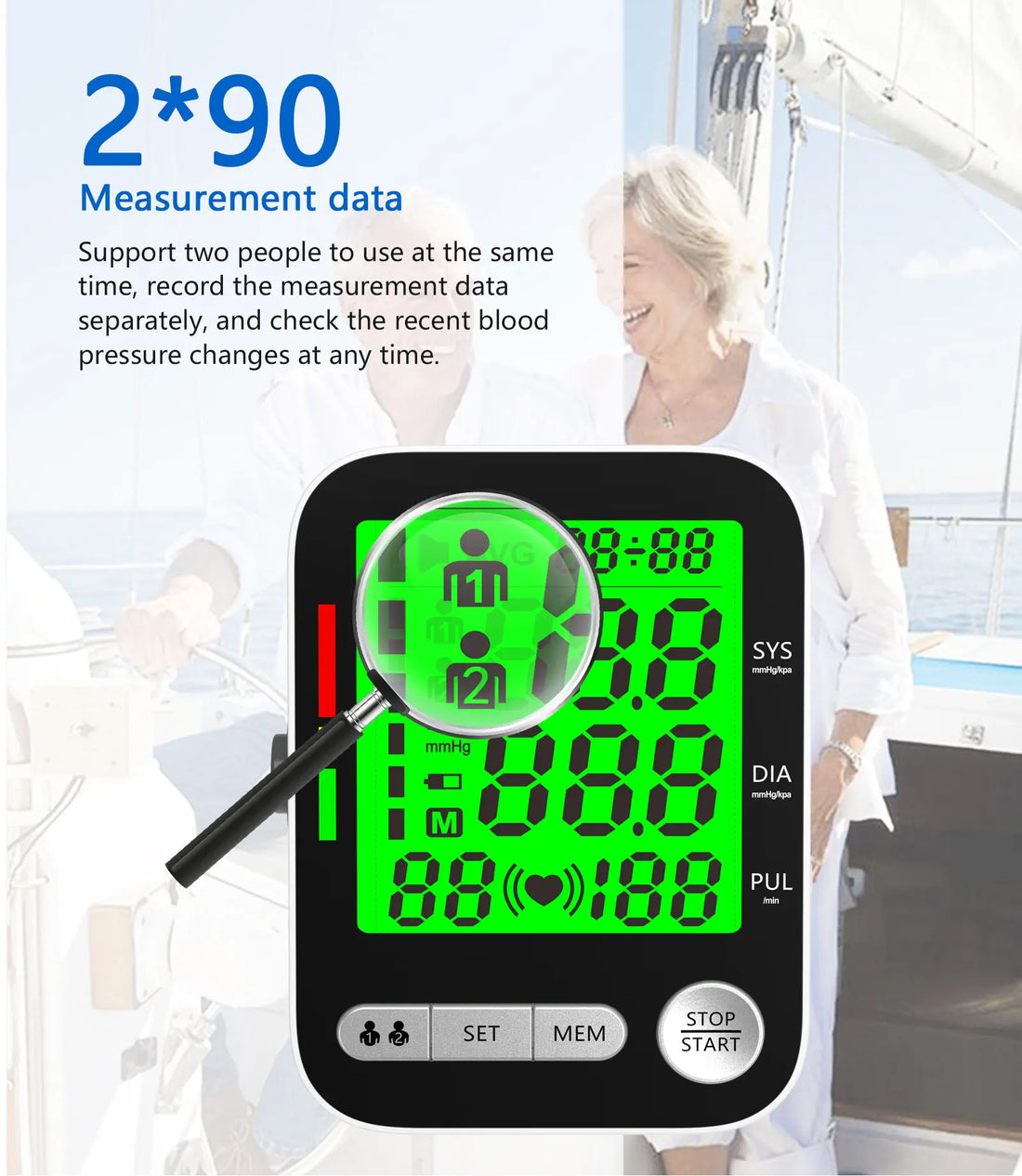 High Accuracy Digital Blood Pressure Monitor