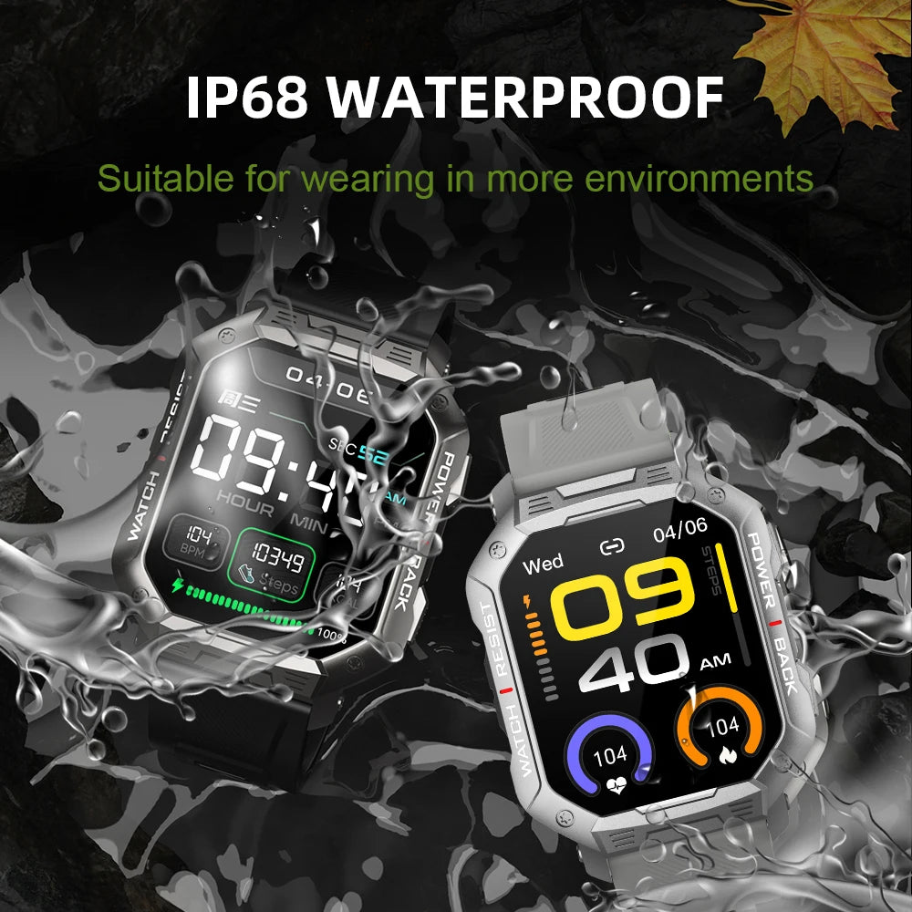 KUMI U3 Pro Smartwatch – 1.83″, 3‑Proof & Call-Enabled