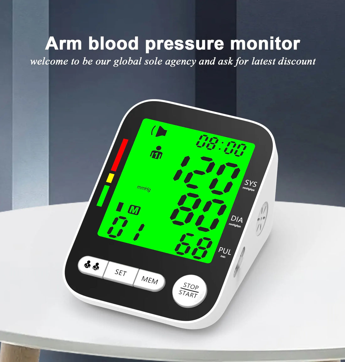 High Accuracy Digital Blood Pressure Monitor