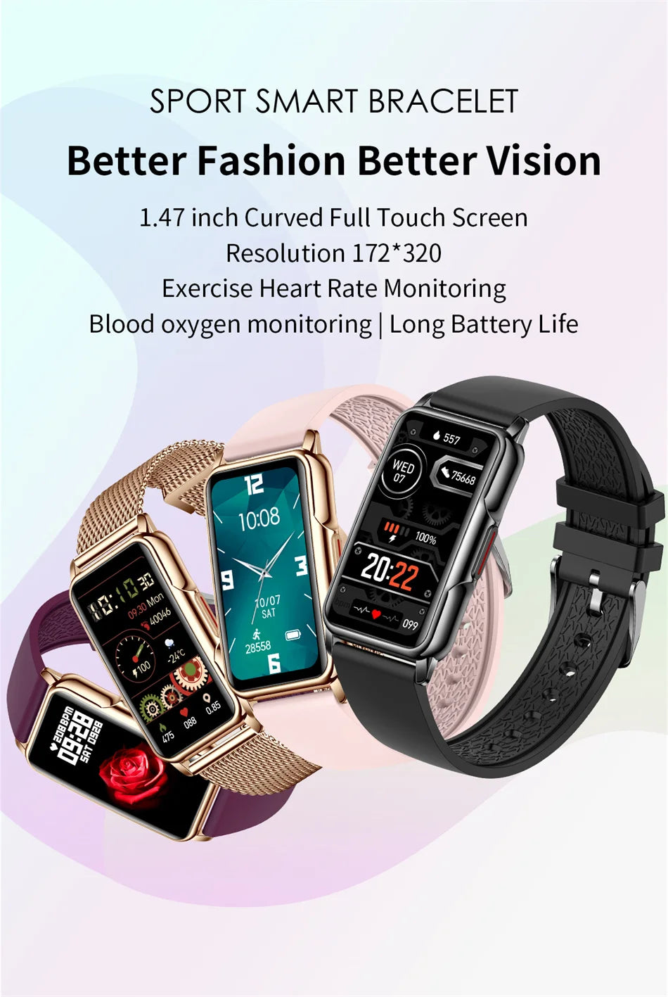 Full-Touch GPS Sports Smartwatch