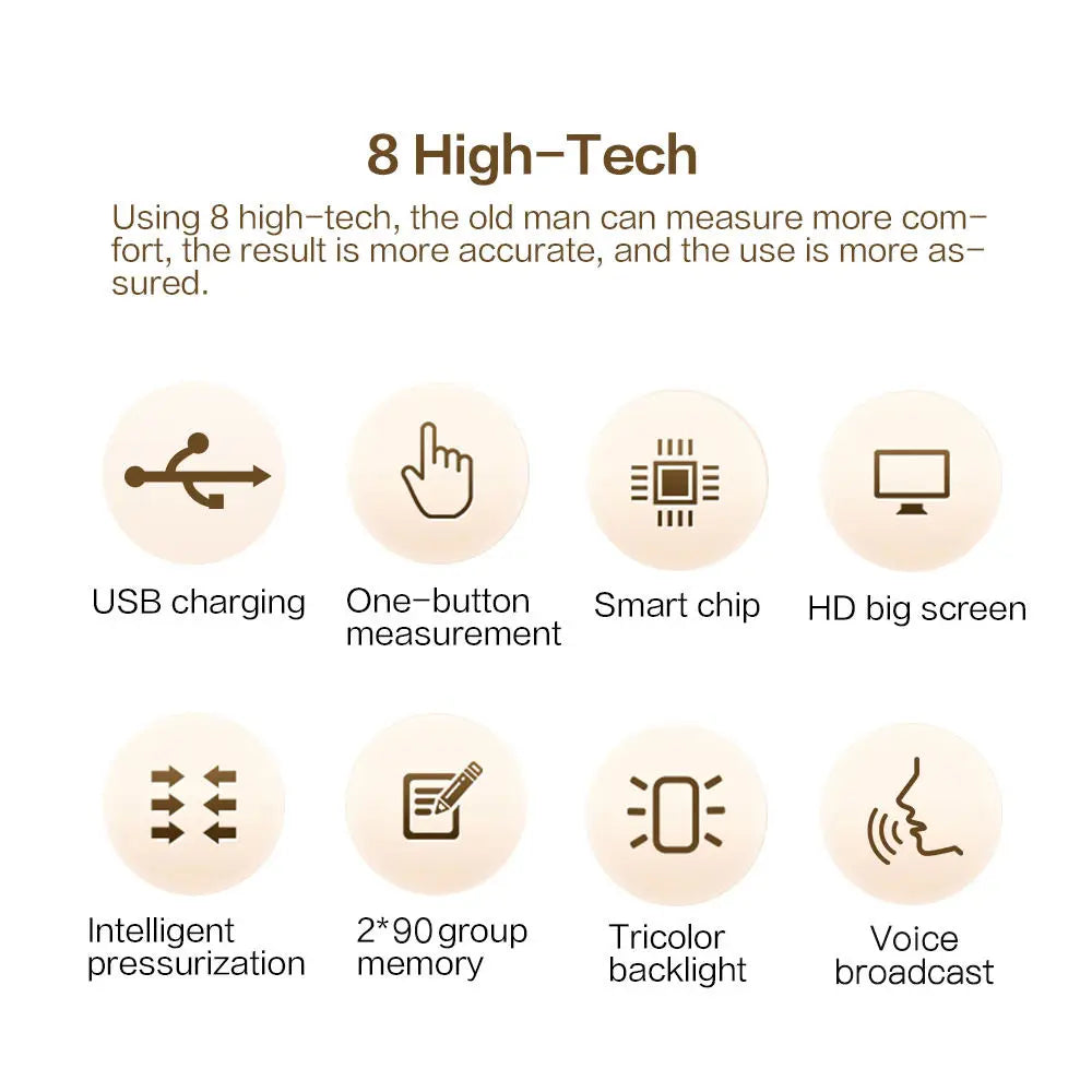 High Accuracy Digital Blood Pressure Monitor