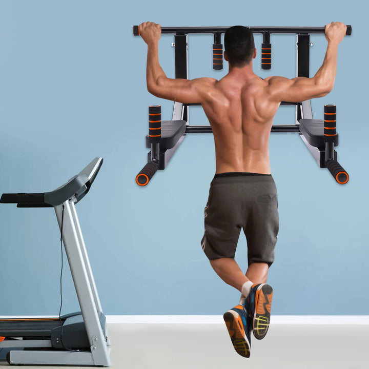 Wall Mounted Pull-Up & Dip Station