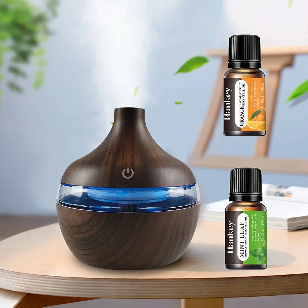1pc Rattan-Style Aroma Diffuser with Auto Shut-Off