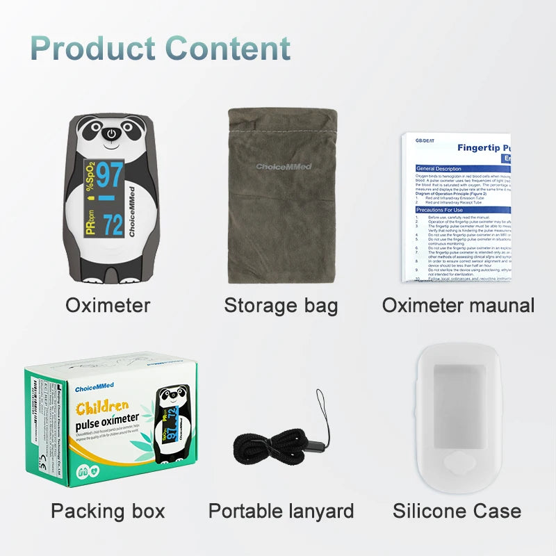 ChoiceMMed Pediatric OLED Finger Pulse Oximeter