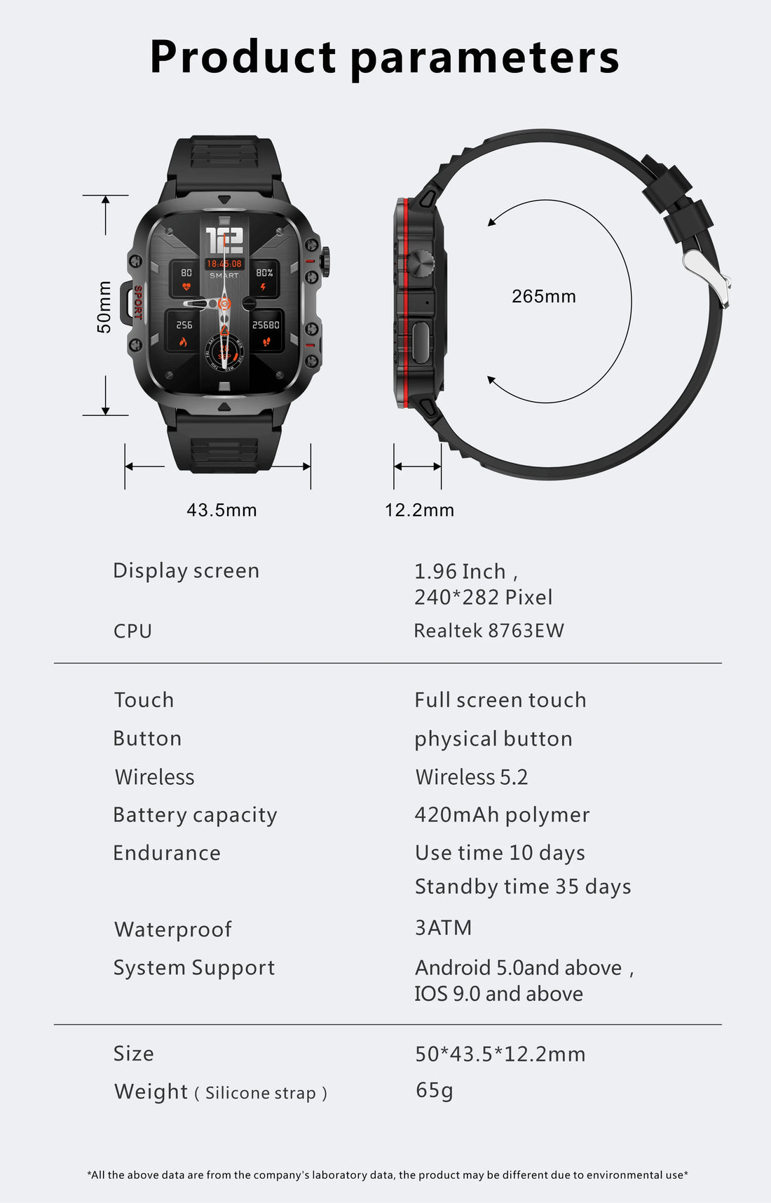 Military Smart Watch for Men: