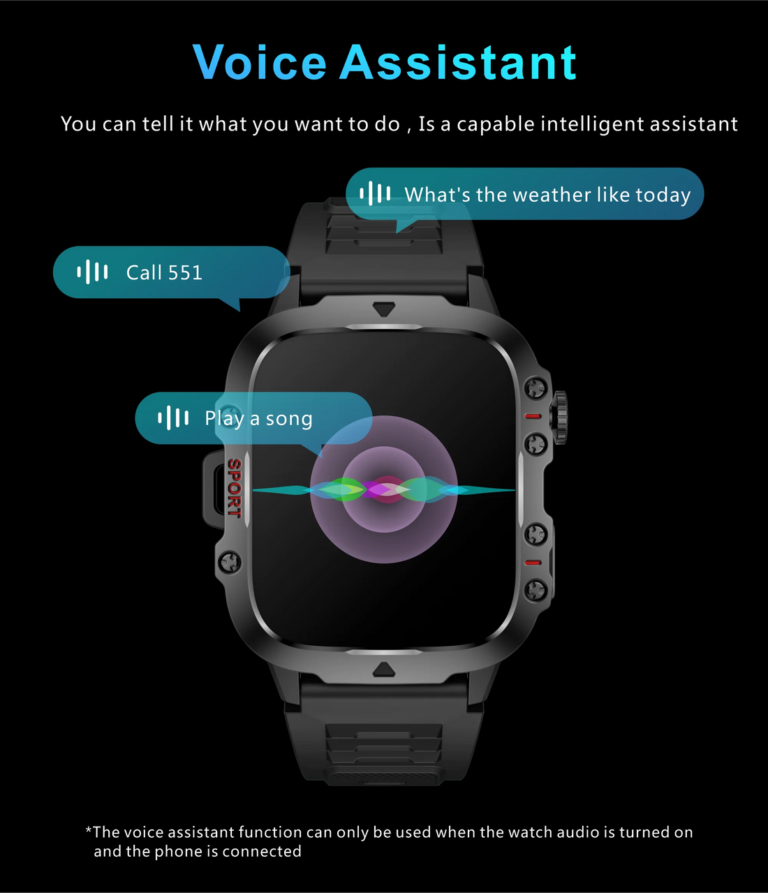 Military Smart Watch for Men: