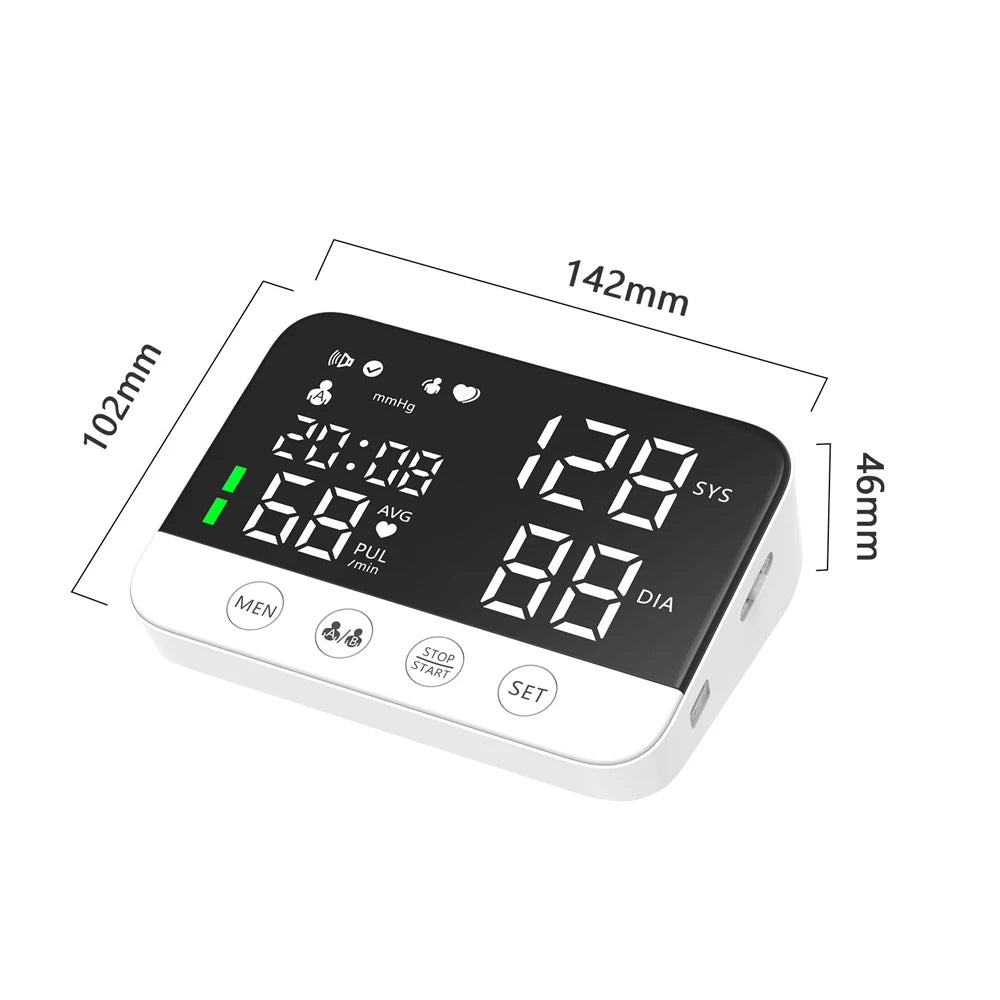 Rechargeable Digital Arm Blood Pressure Monitor with Voice