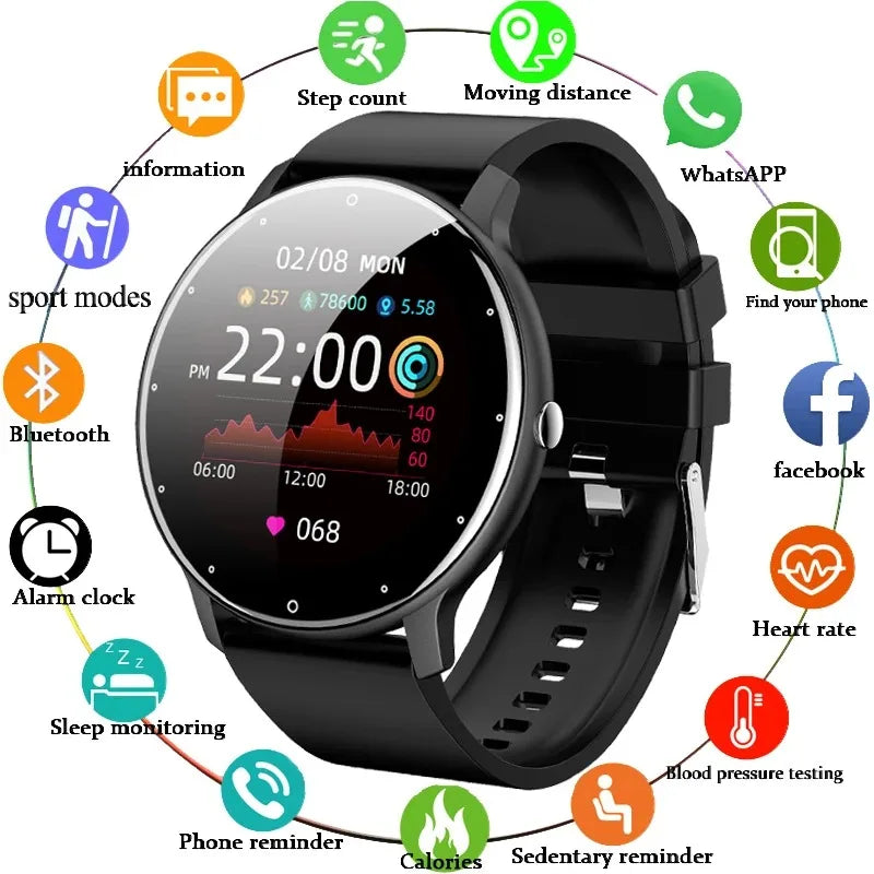 LIGE 2025 Smartwatch Men Bluetooth Fitness Tracker