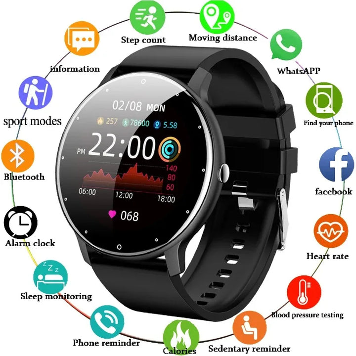 LIGE 2025 Smartwatch Men Bluetooth Fitness Tracker