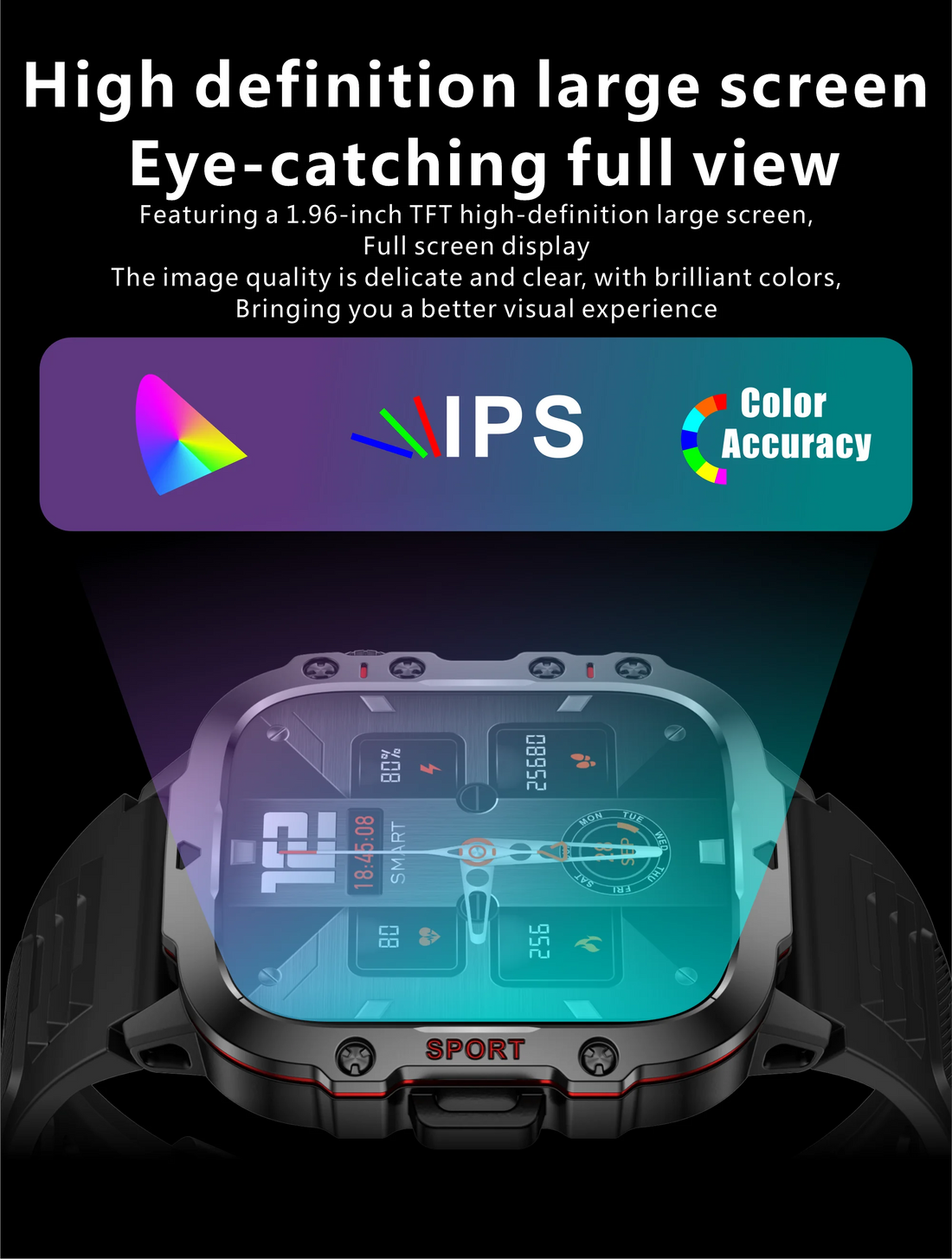 Military Smart Watch for Men: