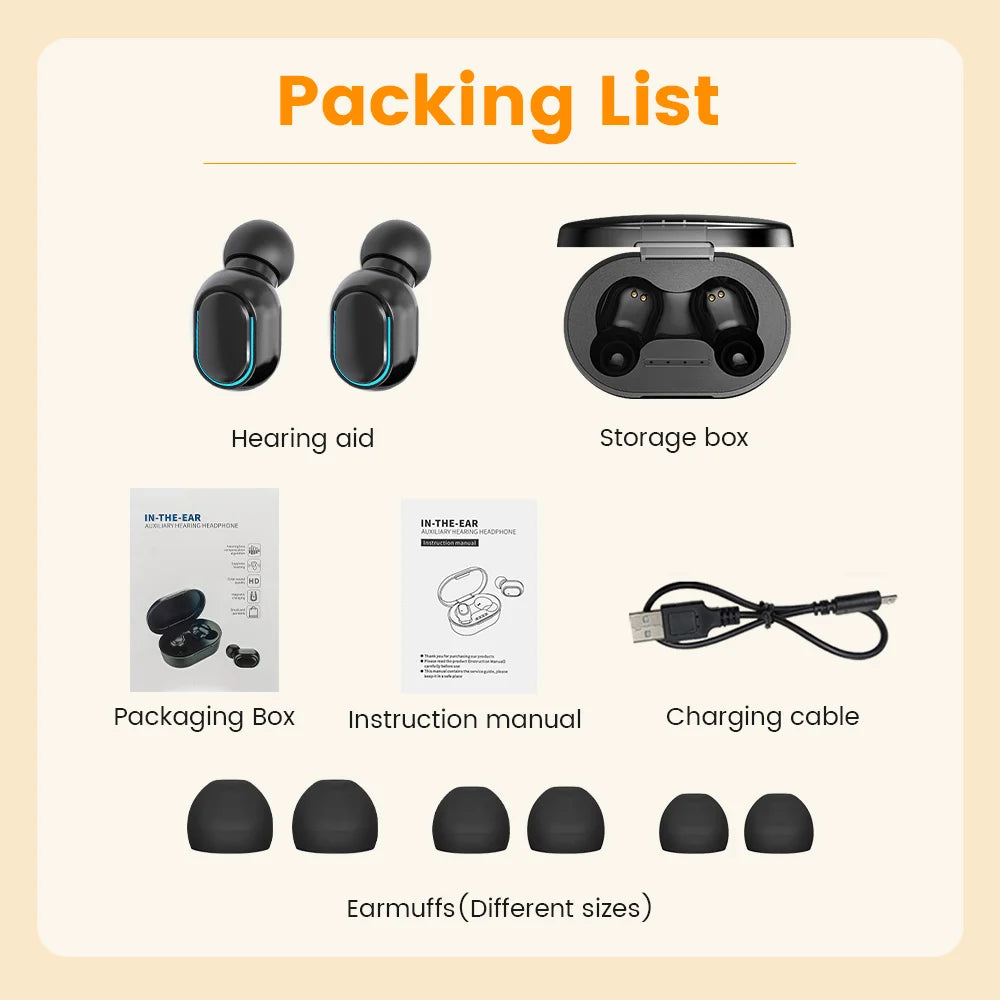 Rechargeable Invisible Hearing Aids