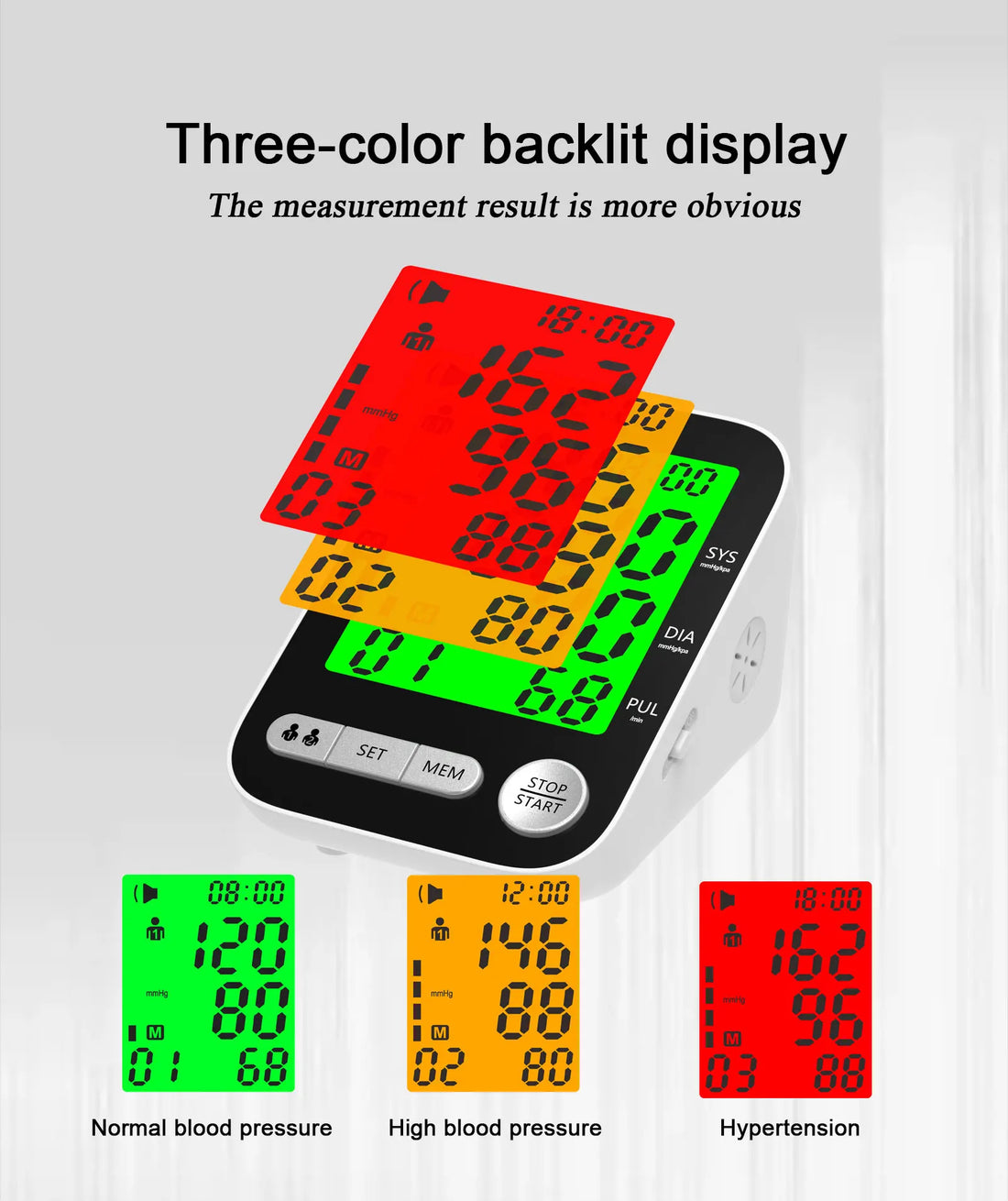 High Accuracy Digital Blood Pressure Monitor