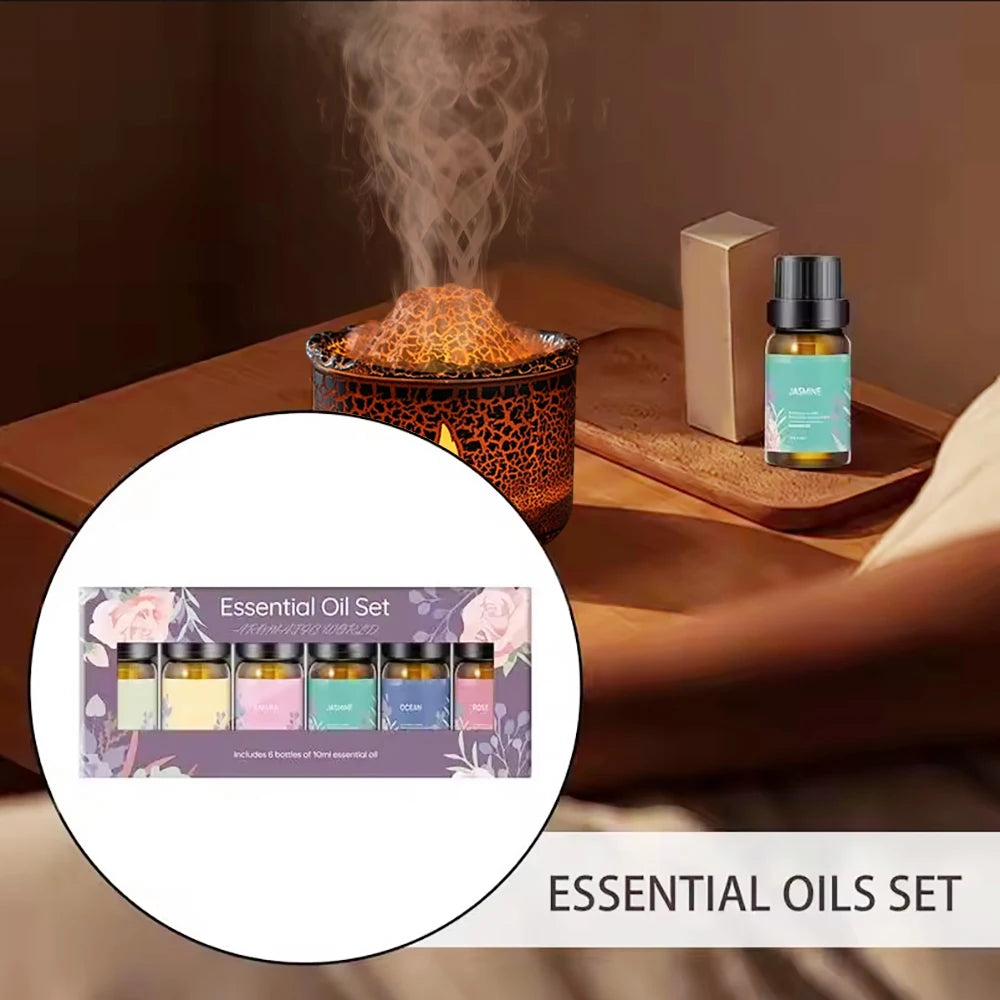 6-in-1 Essential Oil Diffuser Gift Set – Premium Aromatherapy Blends