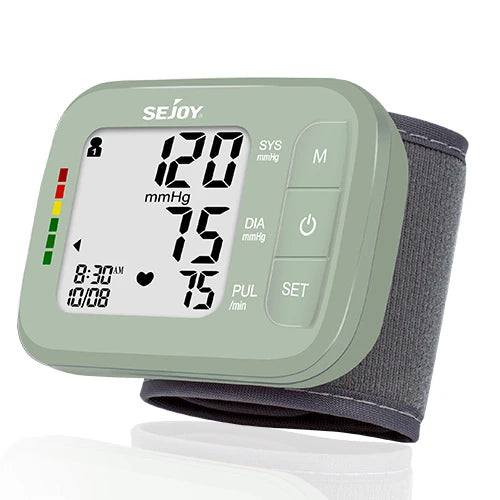 SEJOY Digital Wrist Blood Pressure & Heart Rate Monitor
