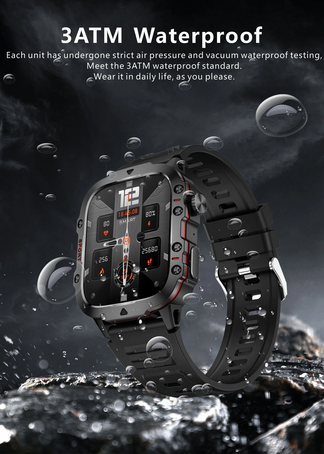 Military Smart Watch for Men: