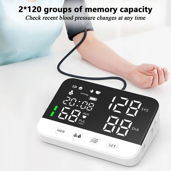 Rechargeable Digital Arm Blood Pressure Monitor with Voice