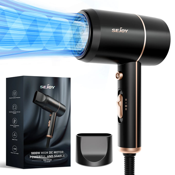 Sejoy 1800W Negative Ion Hair Dryer (110 V)