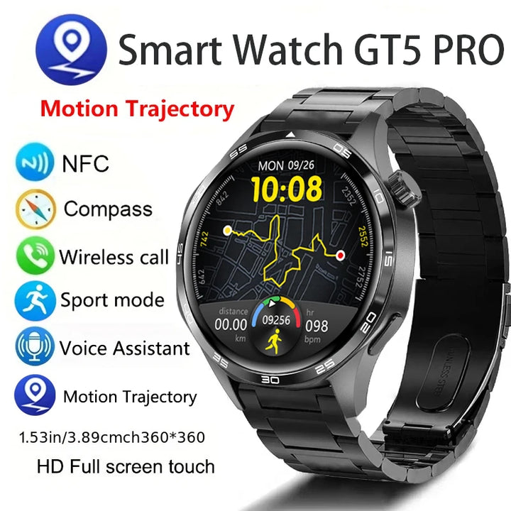 GT5 Pro Smart Watch with AMOLED, GPS & NFC