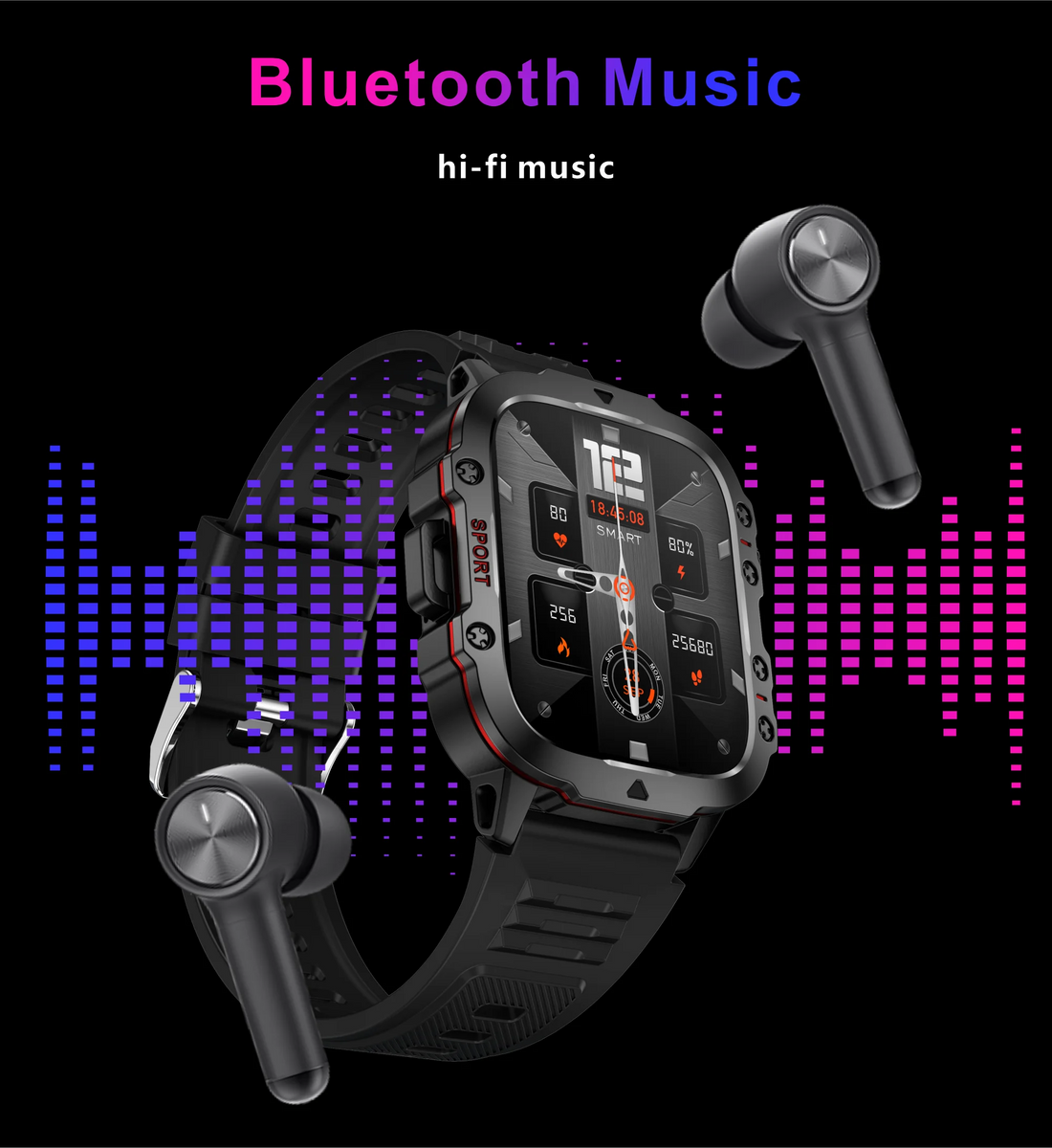 Military Smart Watch for Men: