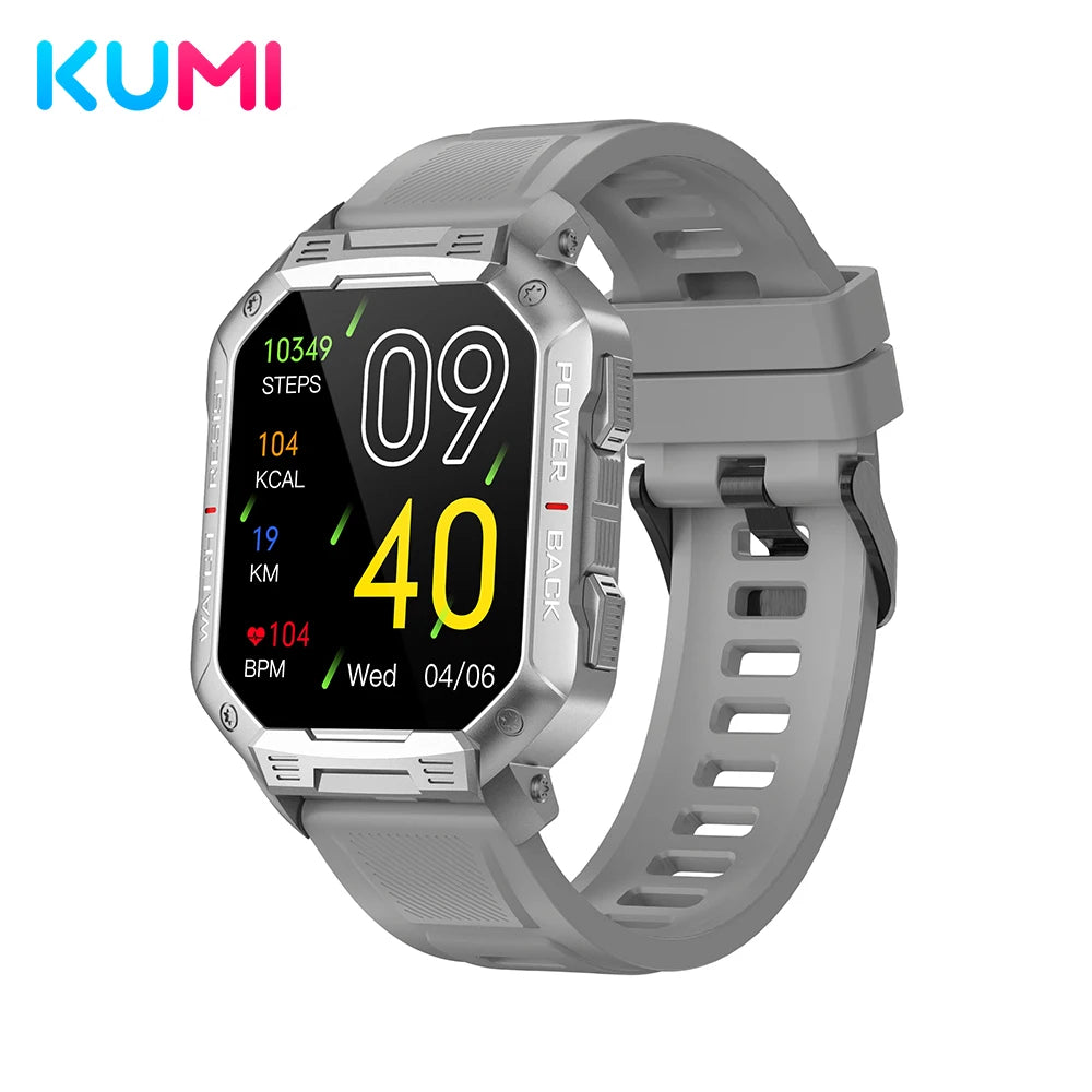 KUMI U3 Pro Smartwatch – 1.83″, 3‑Proof & Call-Enabled