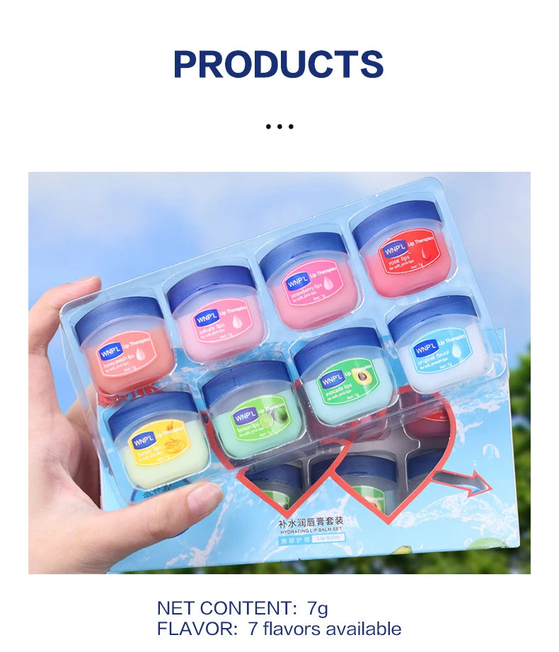 Natural Plant-Based Lip Balm Set – 4/6/8pcs