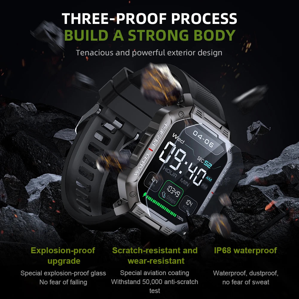 KUMI U3 Pro Smartwatch – 1.83″, 3‑Proof & Call-Enabled