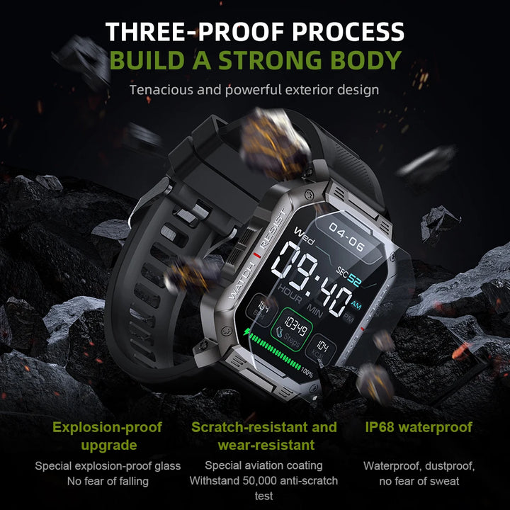 KUMI U3 Pro Smartwatch – 1.83″, 3‑Proof & Call-Enabled