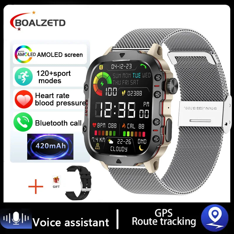 Military Smart Watch for Men: