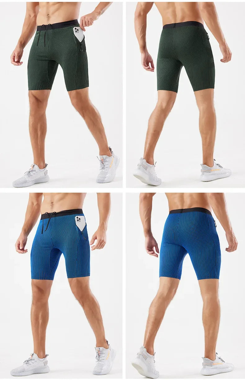 Unisex Quick-Dry Running Tight Shorts