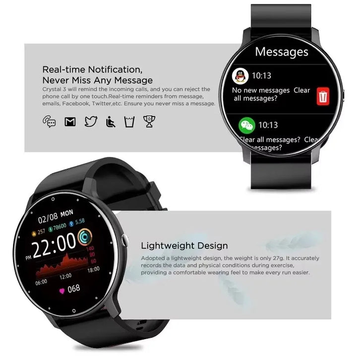 LIGE 2025 Smartwatch Men Bluetooth Fitness Tracker