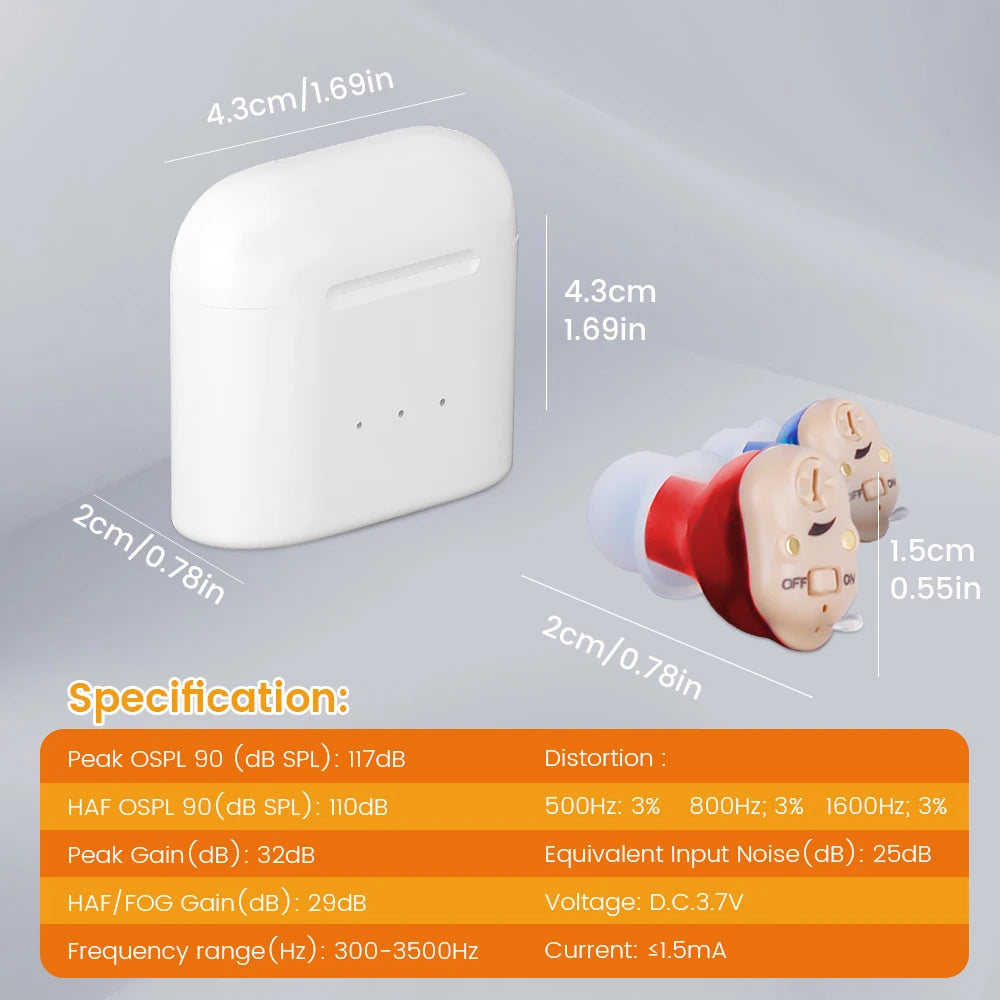 Rechargeable Invisible Hearing Aids