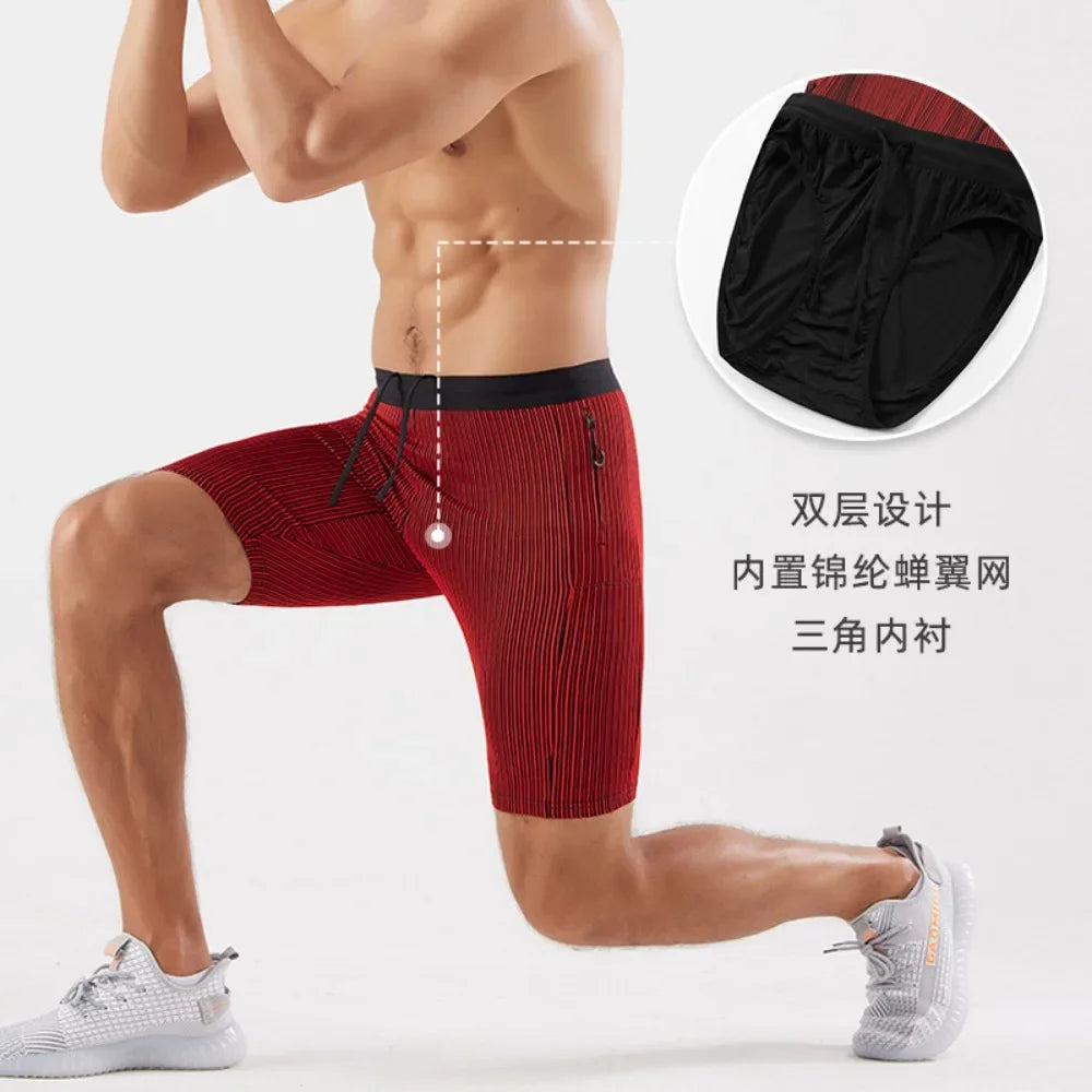 Unisex Quick-Dry Running Tight Shorts
