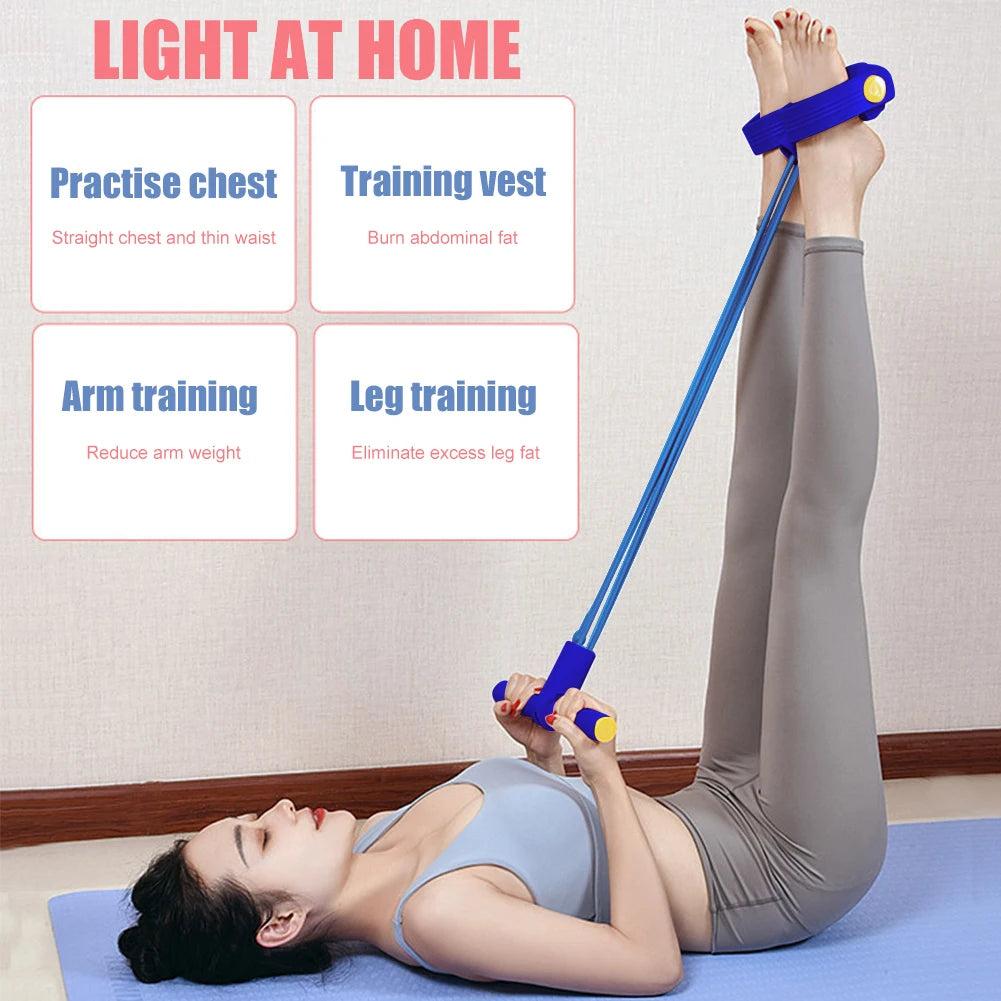 Pedal Resistance Band Sit-Up Trainer
