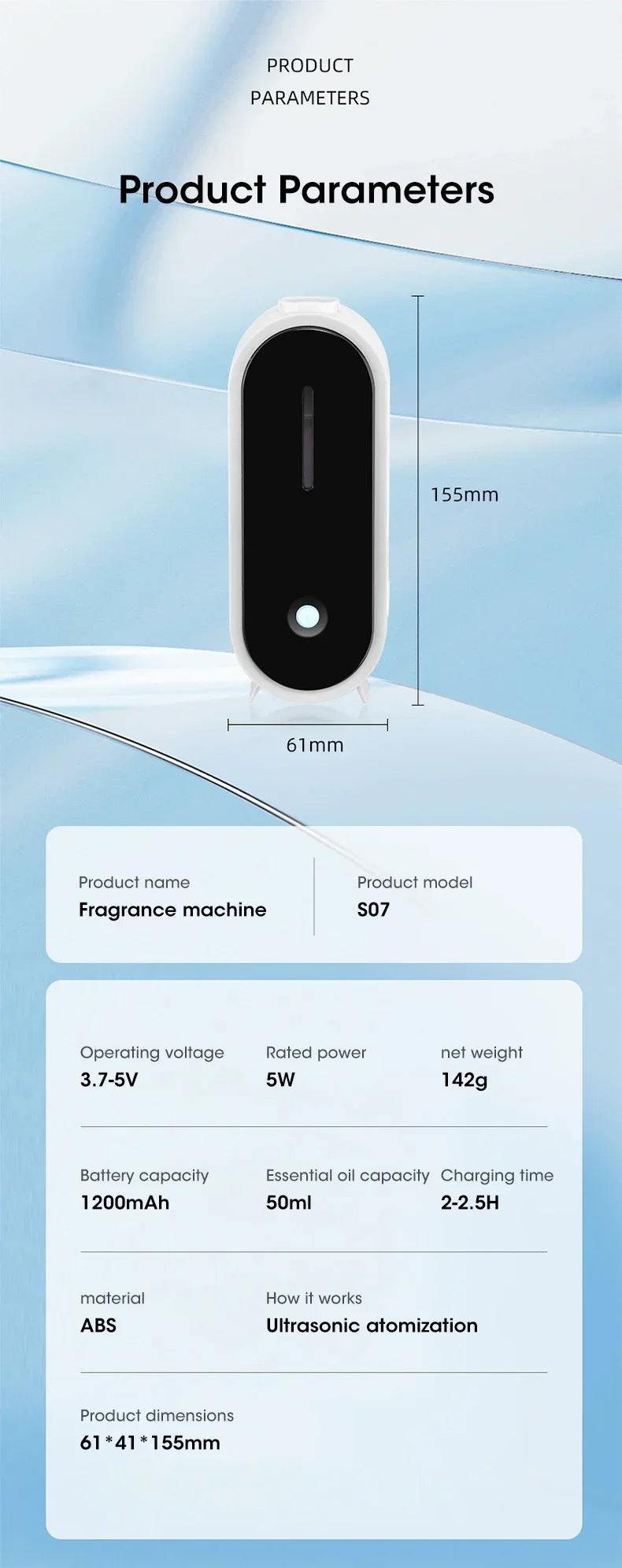 Car arcoma diffuser, portable air freshener,