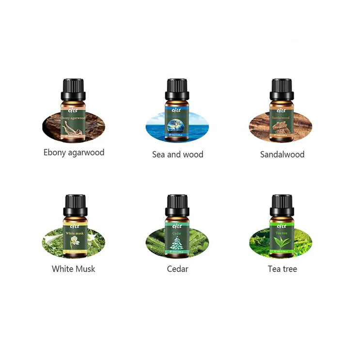Luxury Essential Oil Gift Set – 6 Scents incl. Ebony Agarwood