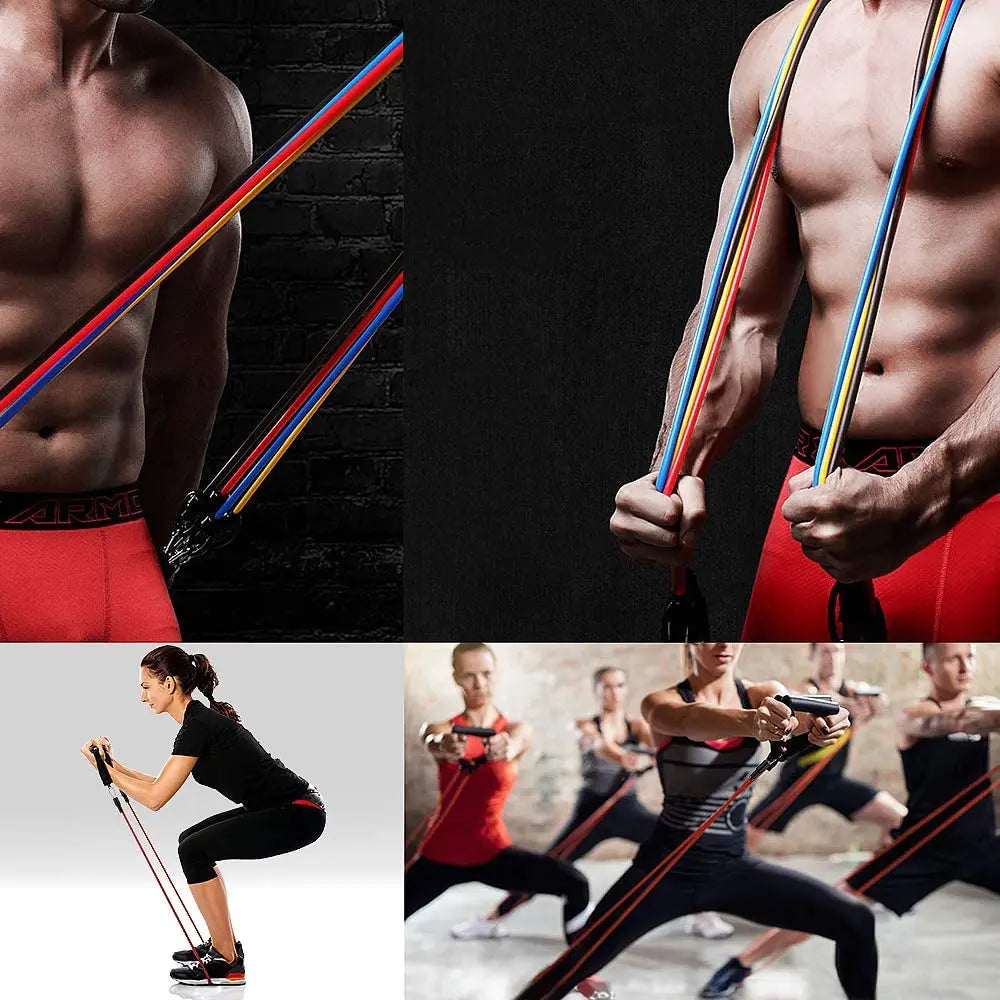 11Pcs Resistance Bands Set – Home Gym Expander