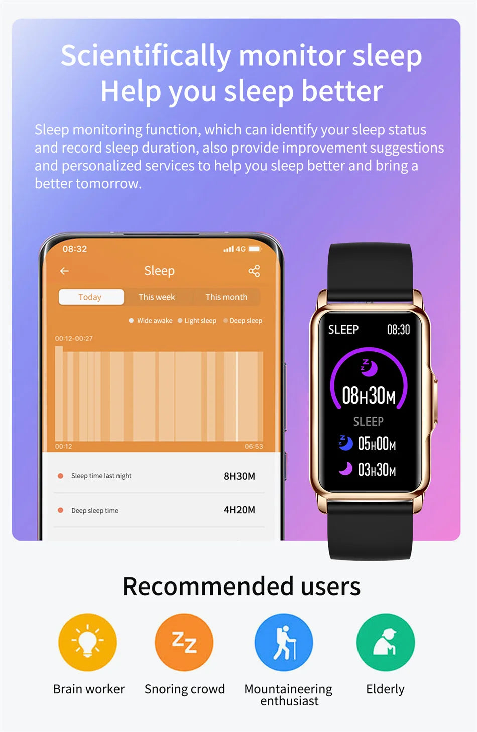 Full-Touch GPS Sports Smartwatch