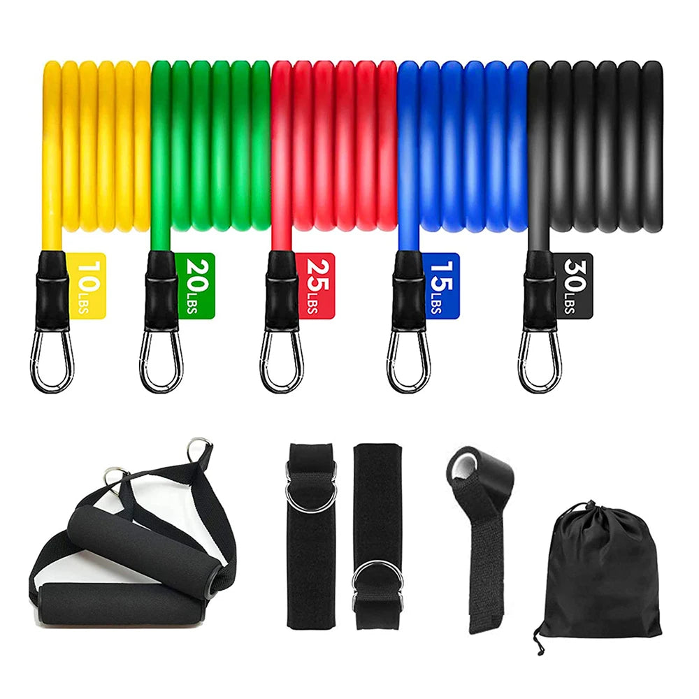 11Pcs Resistance Bands Set – Home Gym Expander