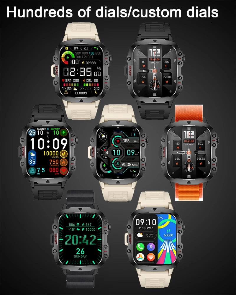 Military Smart Watch for Men: