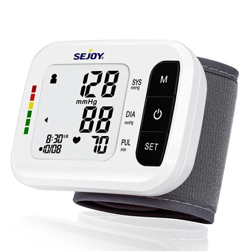 SEJOY Digital Wrist Blood Pressure & Heart Rate Monitor