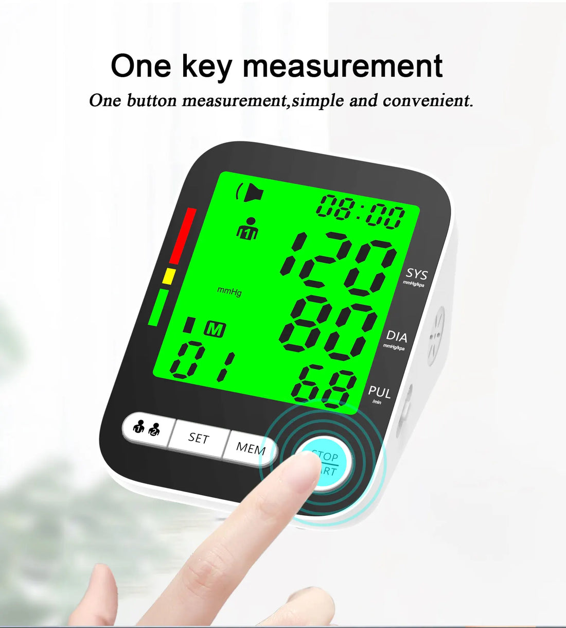 High Accuracy Digital Blood Pressure Monitor