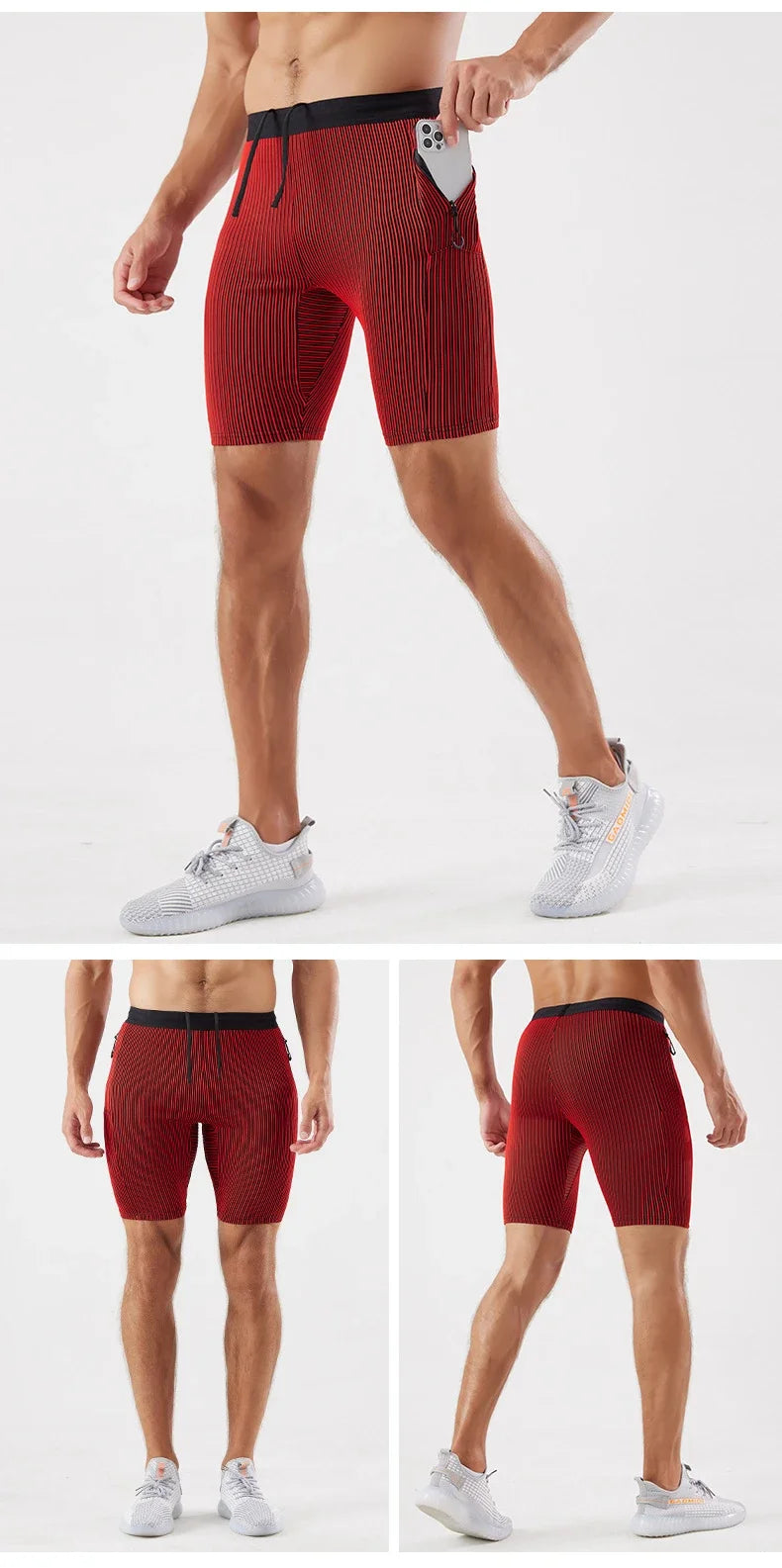 Unisex Quick-Dry Running Tight Shorts