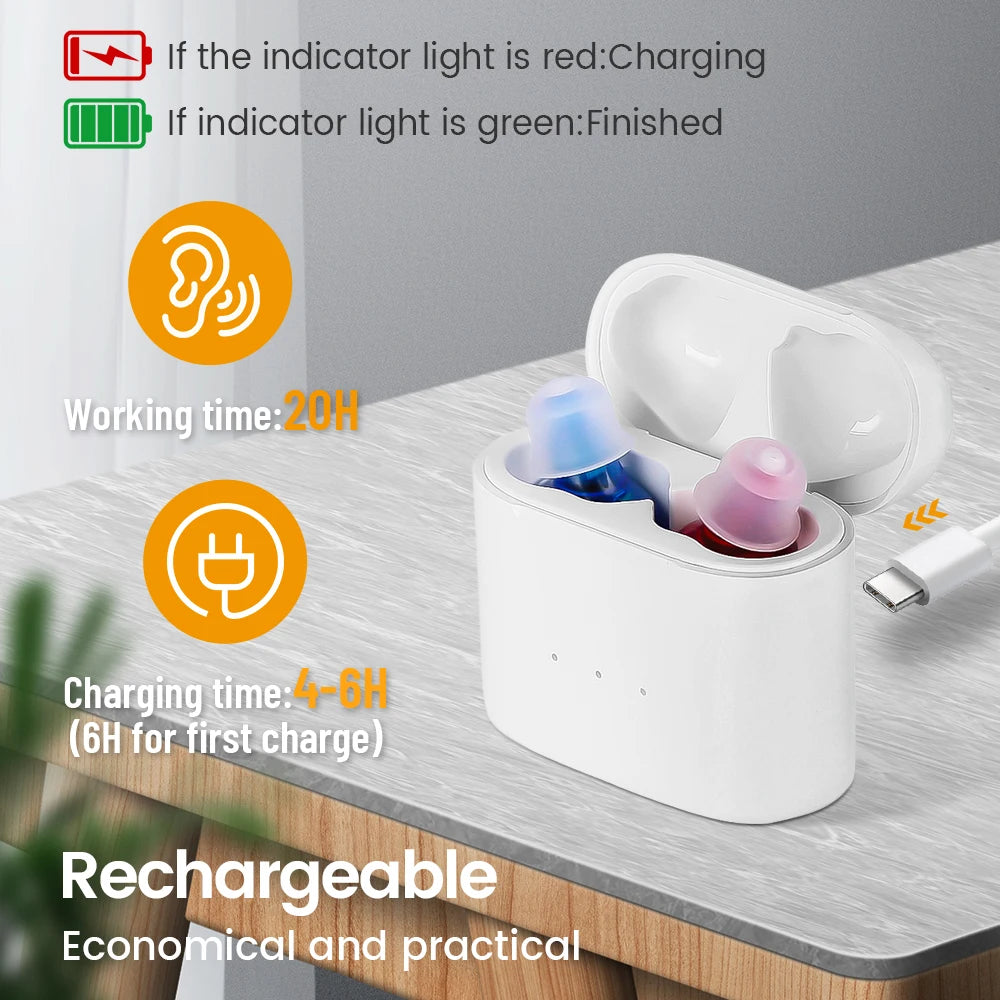 Rechargeable Invisible Hearing Aids