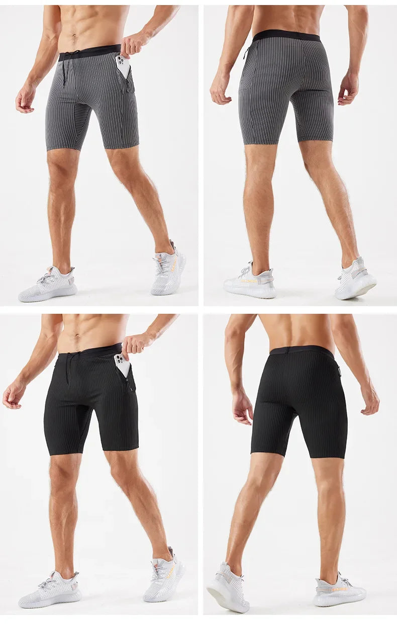 Unisex Quick-Dry Running Tight Shorts